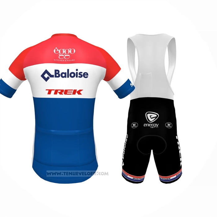 2024 Maillot Cyclisme Baloise Trek Rouge Blanc Bleu Manches Courtes Et Cuissard